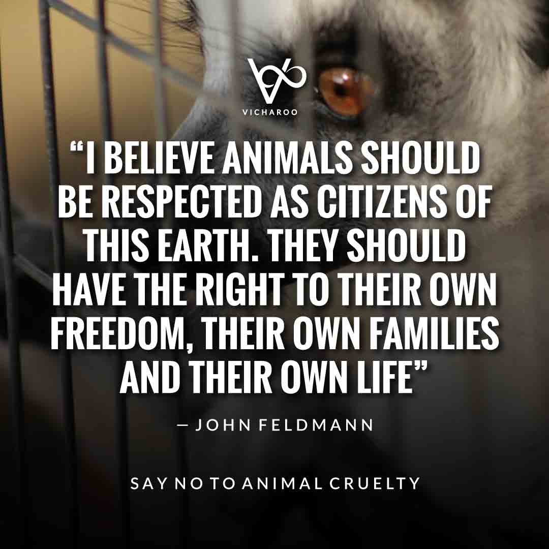 I believe animals should be respected as citizens of this earth. They should have the right to their own freedom, their own families and their own life — John Feldmann | World Animal Day | International Animal Rights Day Slogans & Quotes