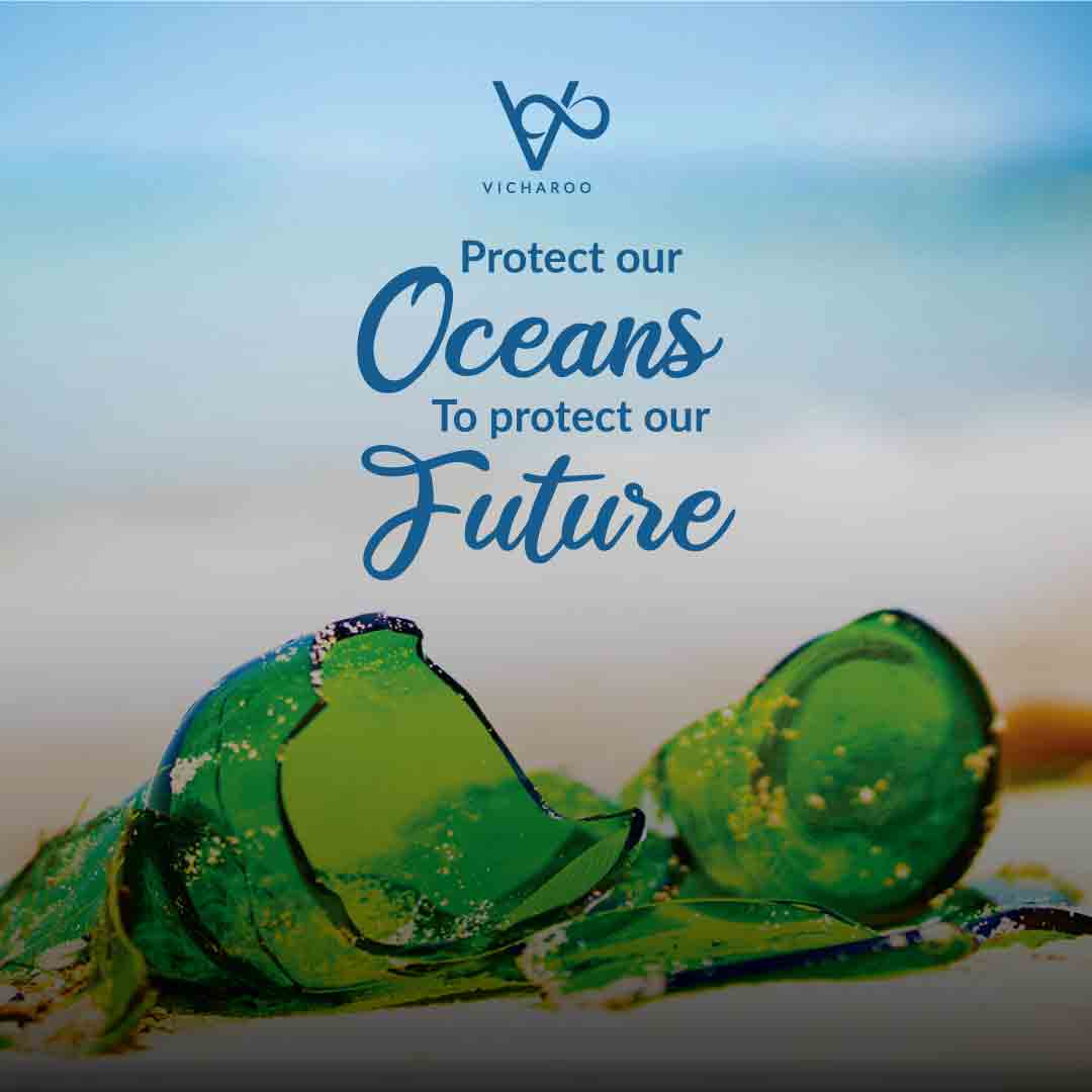 Protect our oceans to protect our future | World Oceans Day | Save Ocean Slogans & Quotes | Vicharoo