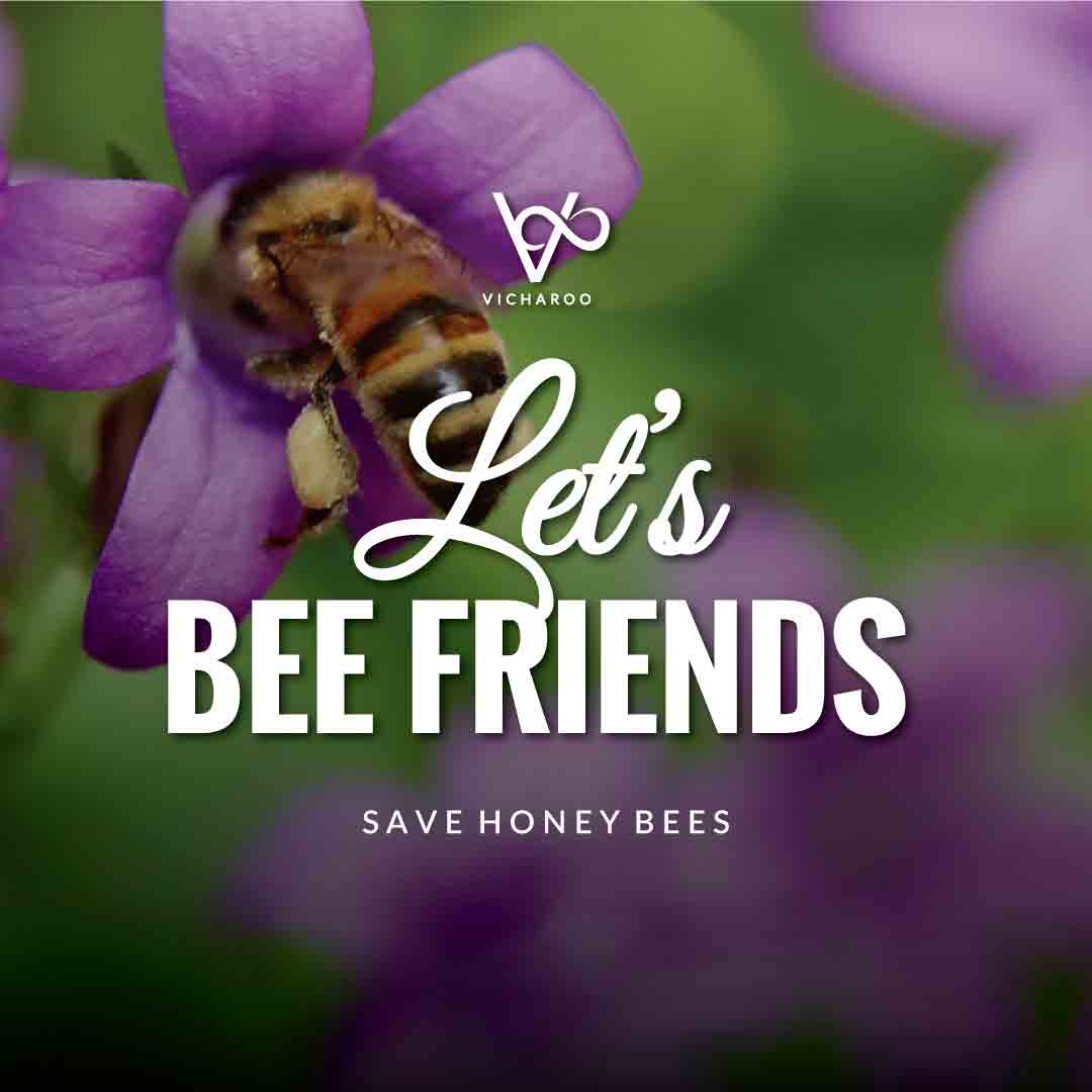 Let's bee friends | Save Honey Bees Slogans and Quotes | World Honey Bee Day