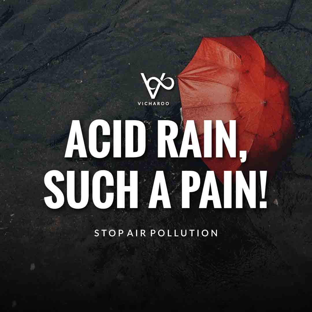 Acid rain, such a pain | Air Pollution Slogans and Quotes