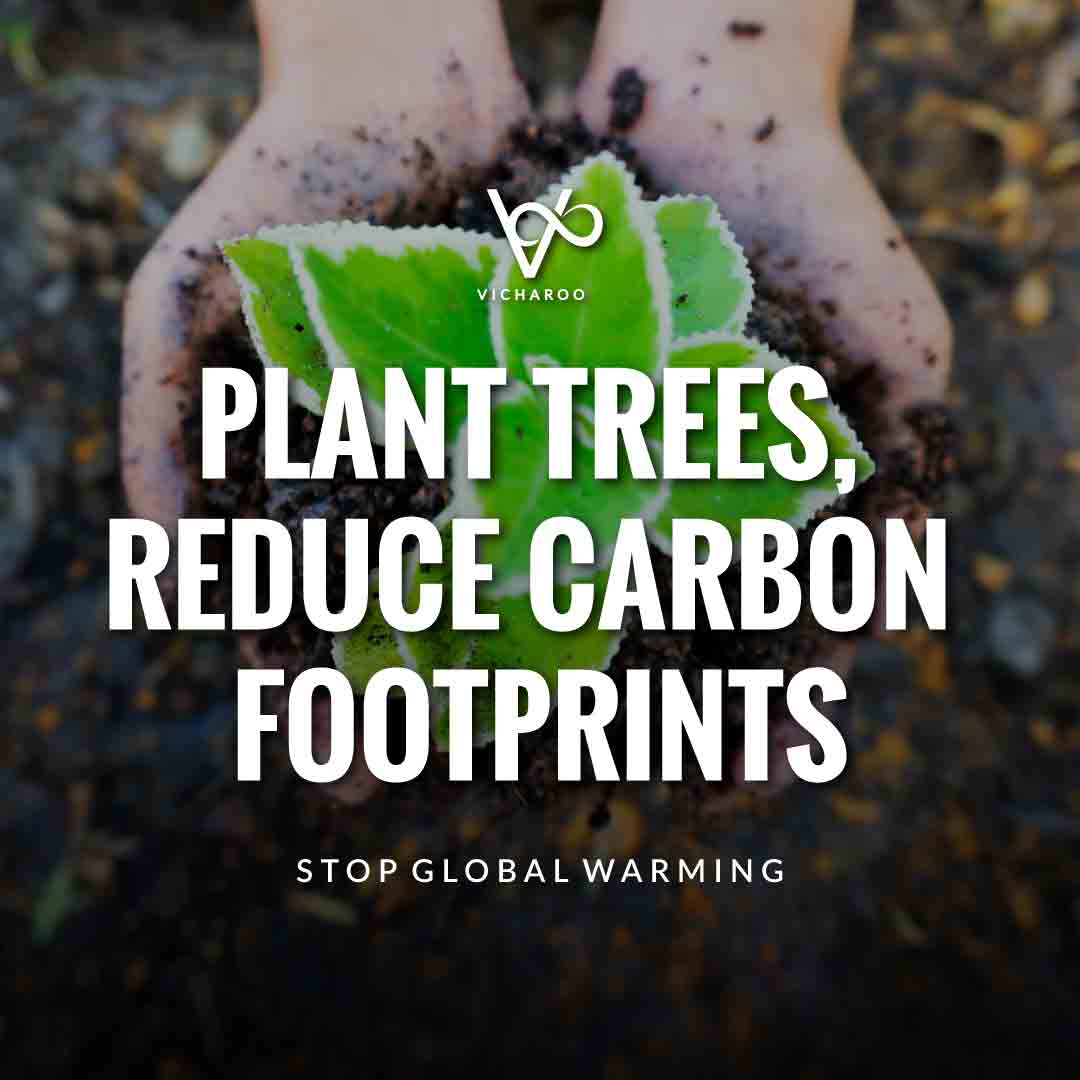 Plant trees, reduce carbon footprints | Global Warming Slogans & Quotes