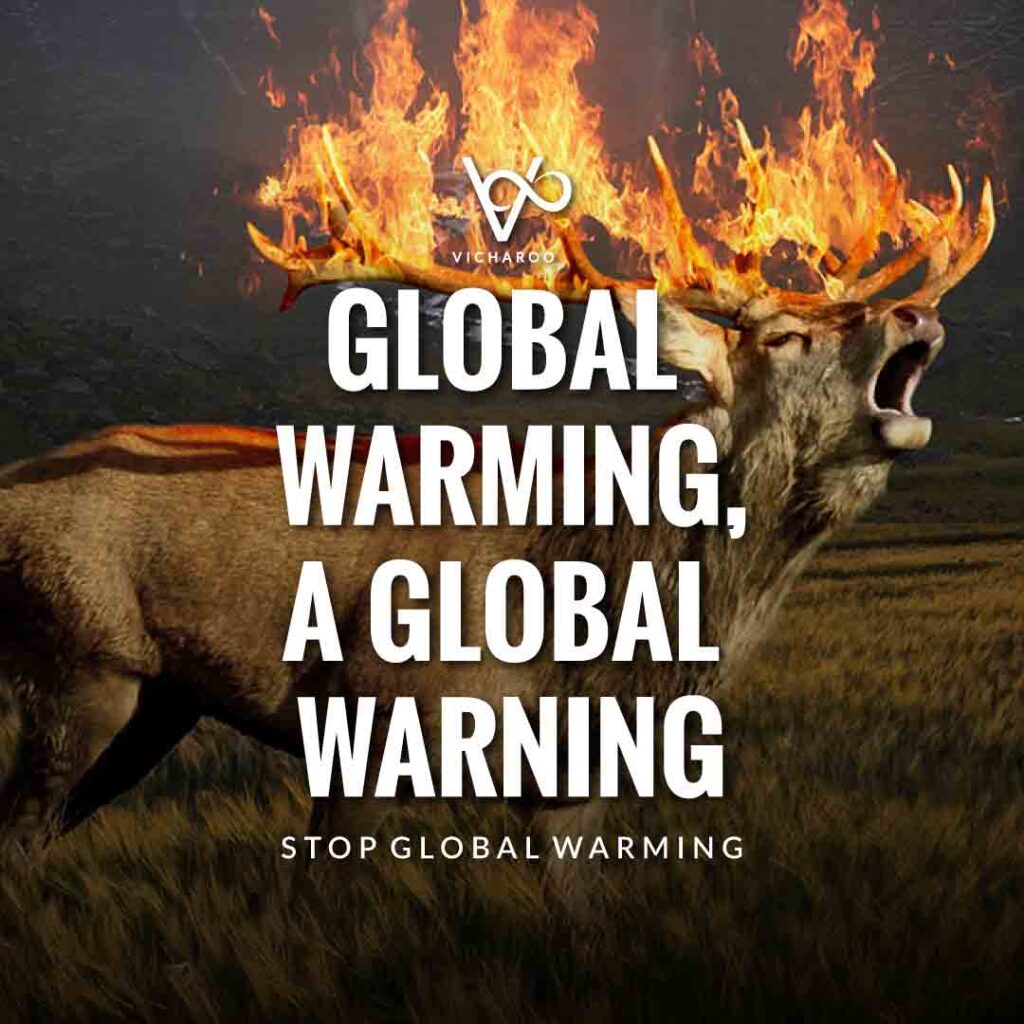 Global warming, a Global warning. | Global Warming Slogans & Quotes