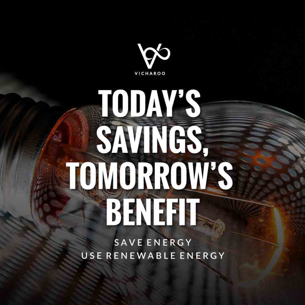 Today's savings, Tomorrow's benefit | Renewable Energy | Save Energy Slogans | National Energy Conservation Day | Vicharoo