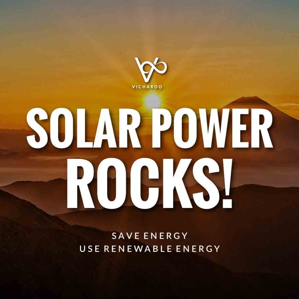 Solar power rocks | Renewable Energy | Save Energy Slogans | National Energy Conservation Day | Vicharoo