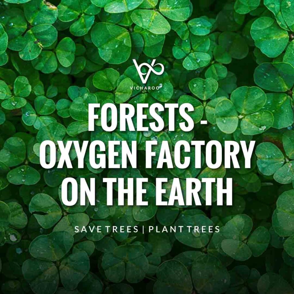Forests: Oxygen factory on the earth | Save Forests | Tree Plantation Slogans & Quotes | Vicharoo