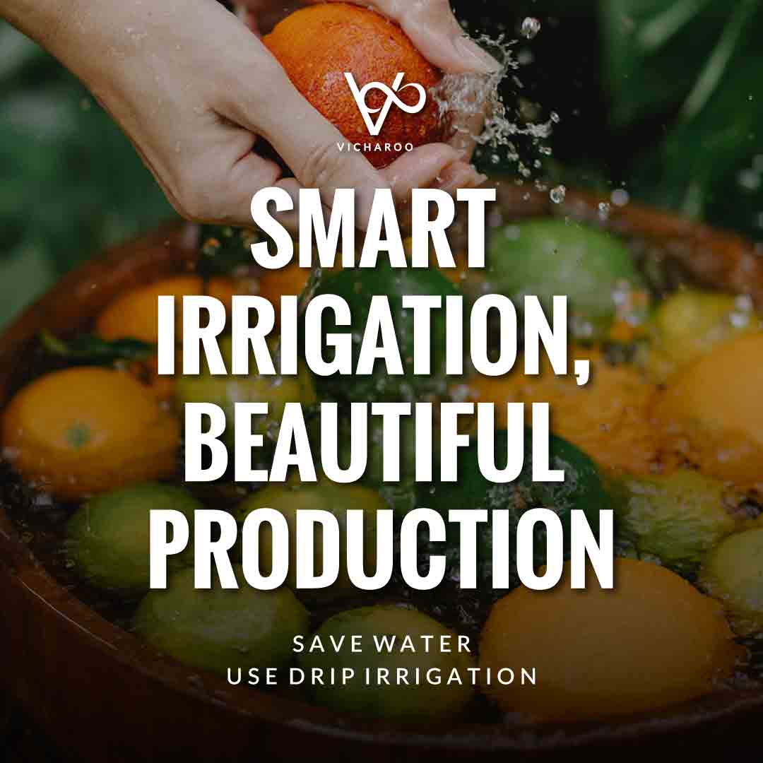 Smart irrigation, beautiful production | Drip Irrigation Slogans and Quotes