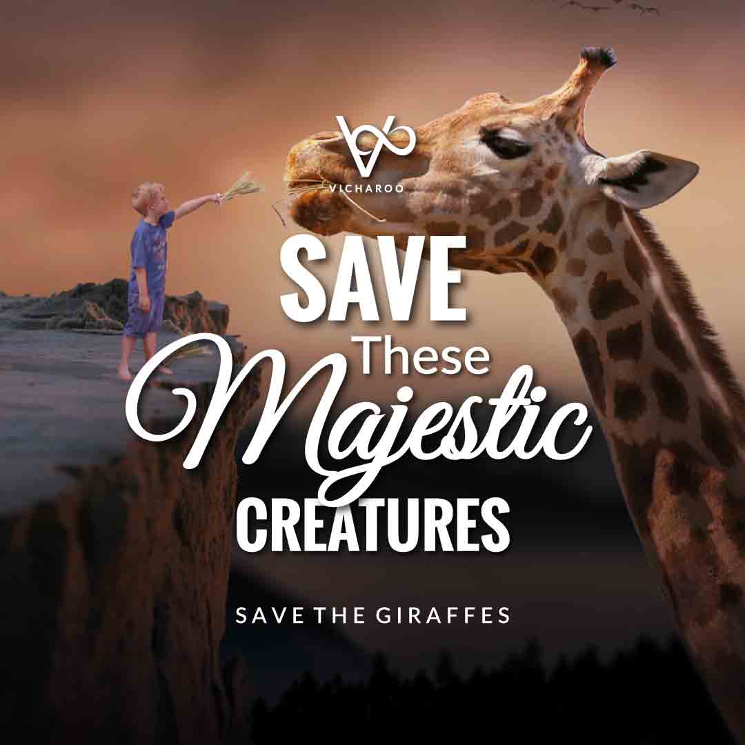 Save these majestic creatures | Save Giraffes Slogans | World Giraffe Day
