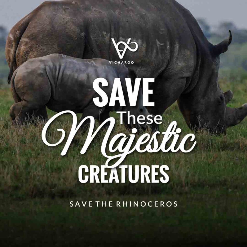 Save these majestic creatures | Save Rhinoceros Slogans | World Rhino Day