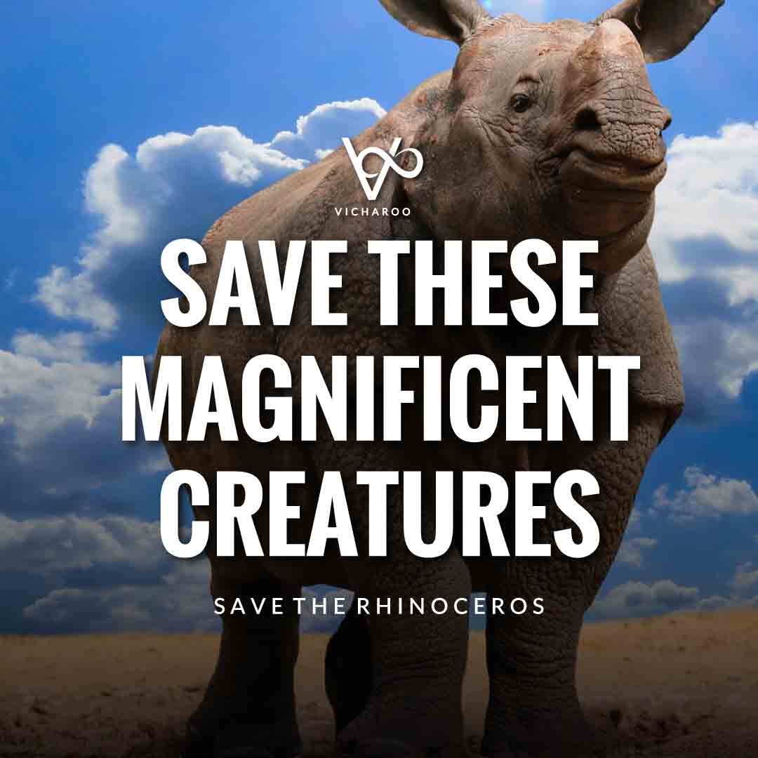 Save these magnificent creatures | Save Rhinoceros Slogans | World Rhino Day