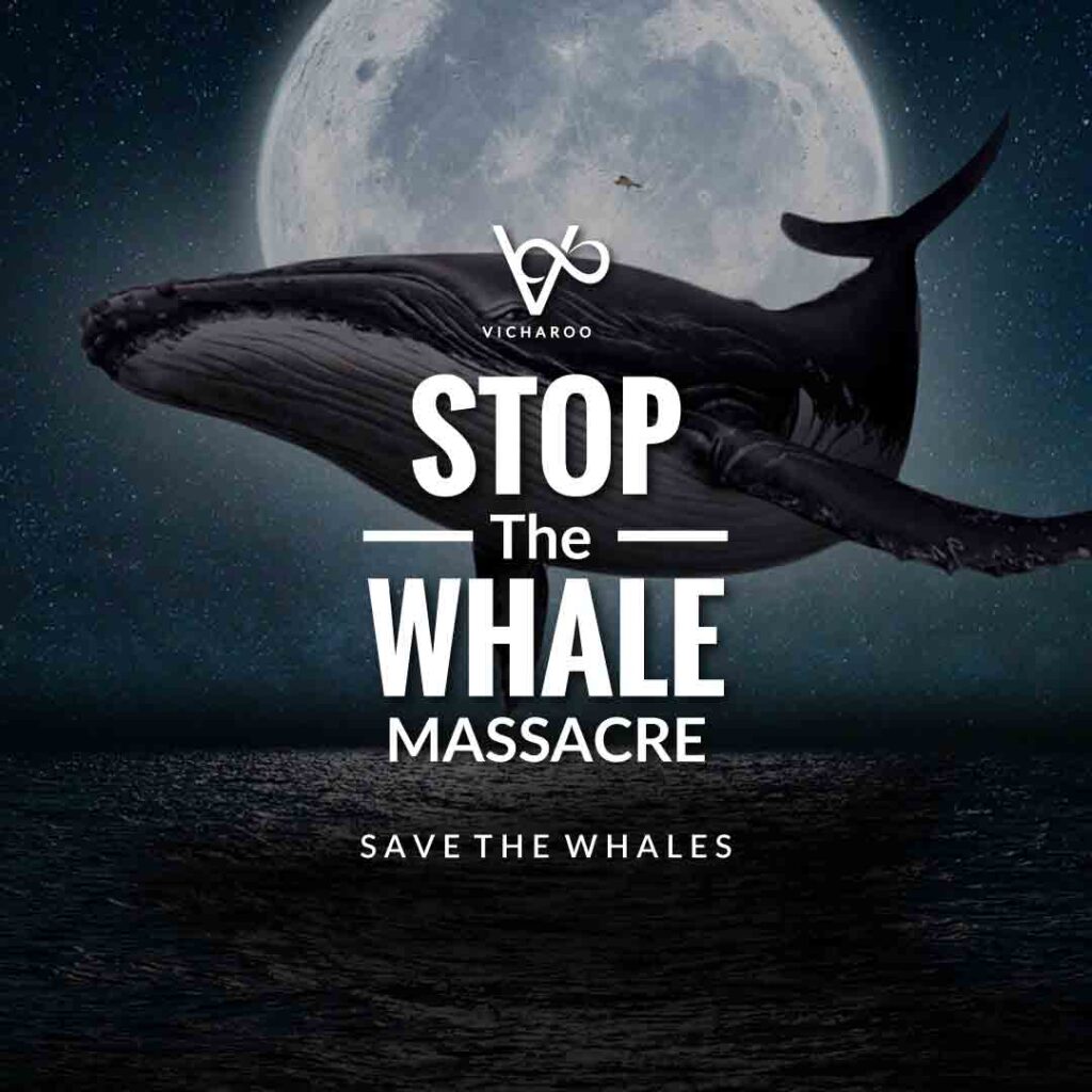 Stop the whale massacre | Save Blue Whales Slogans | World Whale Day