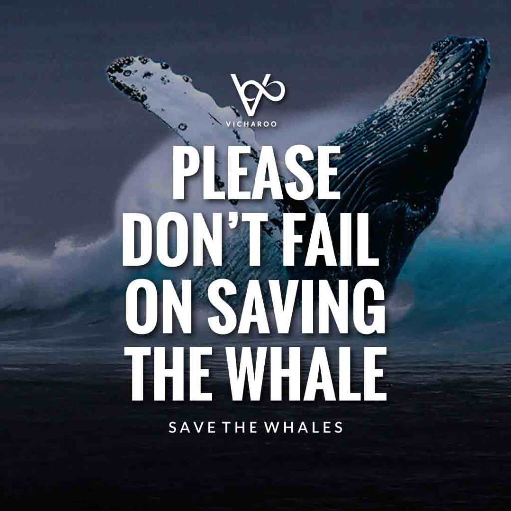 Please don’t fail on saving the whale | Save Whales Slogans | World Whale Day