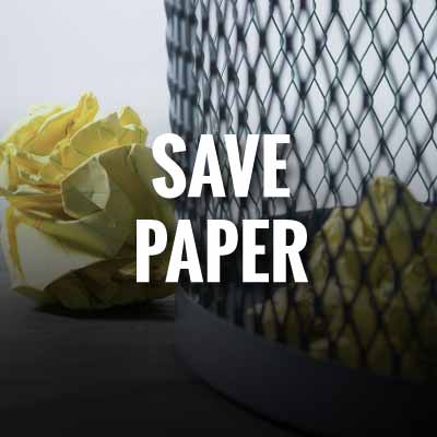 save paper slogans and quotes