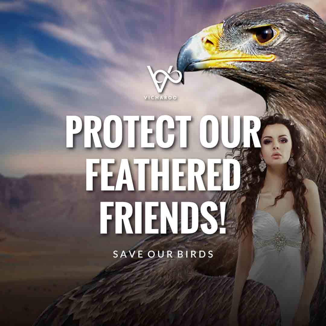 Protect our feathered friends! | Save Birds Slogans | National Wild Bird Day | Birds and Trees Day